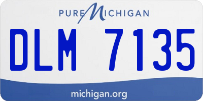 MI license plate DLM7135