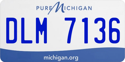MI license plate DLM7136