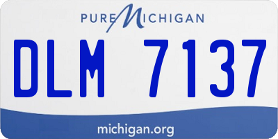 MI license plate DLM7137