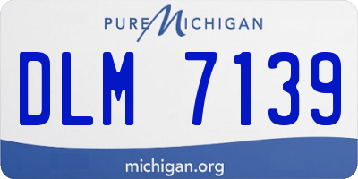 MI license plate DLM7139