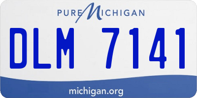 MI license plate DLM7141
