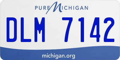 MI license plate DLM7142
