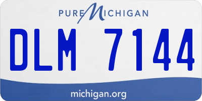 MI license plate DLM7144