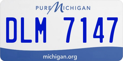MI license plate DLM7147