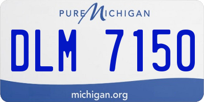 MI license plate DLM7150