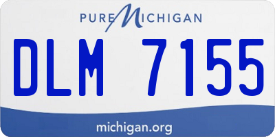 MI license plate DLM7155