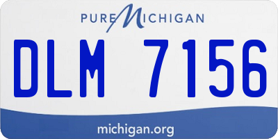MI license plate DLM7156