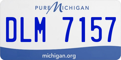 MI license plate DLM7157