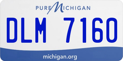 MI license plate DLM7160