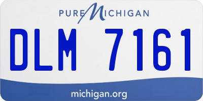 MI license plate DLM7161