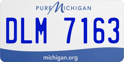 MI license plate DLM7163
