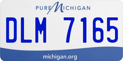 MI license plate DLM7165