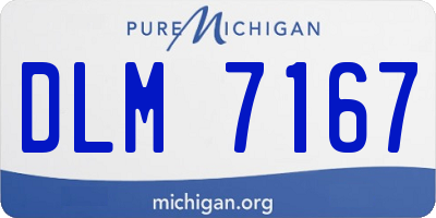 MI license plate DLM7167