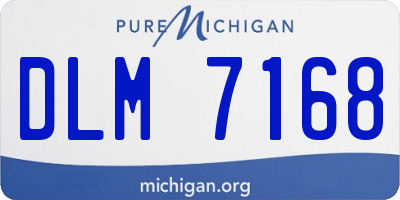 MI license plate DLM7168