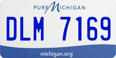 MI license plate DLM7169