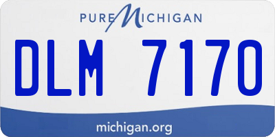 MI license plate DLM7170