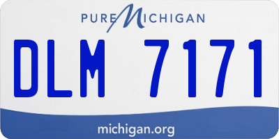 MI license plate DLM7171