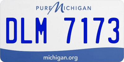 MI license plate DLM7173