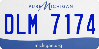 MI license plate DLM7174