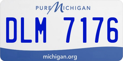 MI license plate DLM7176