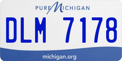 MI license plate DLM7178