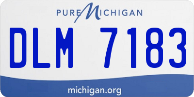 MI license plate DLM7183