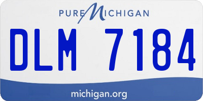 MI license plate DLM7184