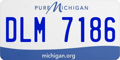MI license plate DLM7186