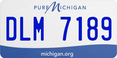MI license plate DLM7189