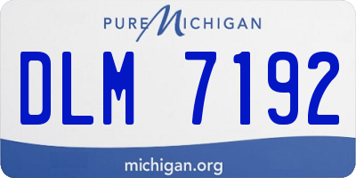 MI license plate DLM7192
