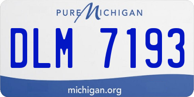 MI license plate DLM7193
