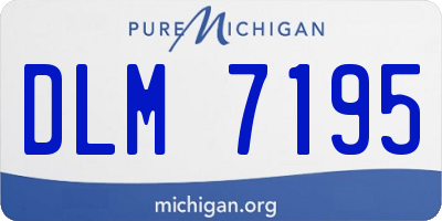 MI license plate DLM7195