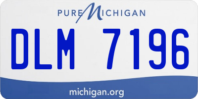 MI license plate DLM7196