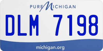 MI license plate DLM7198