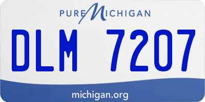 MI license plate DLM7207