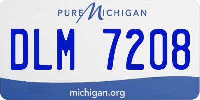 MI license plate DLM7208
