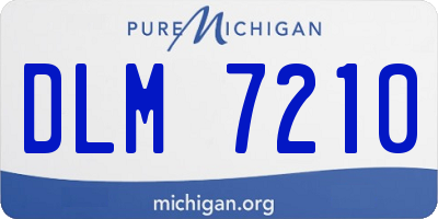 MI license plate DLM7210