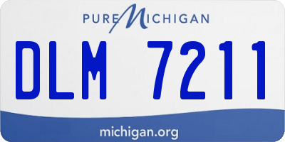 MI license plate DLM7211
