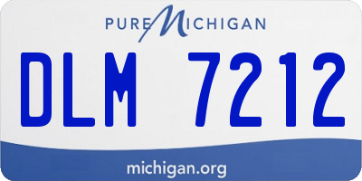 MI license plate DLM7212