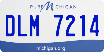 MI license plate DLM7214