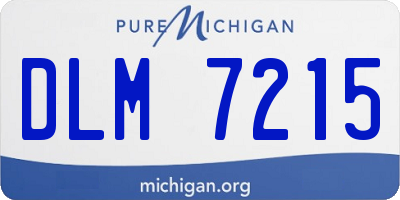 MI license plate DLM7215