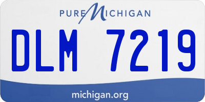 MI license plate DLM7219