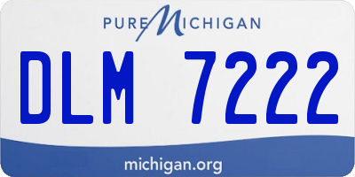 MI license plate DLM7222