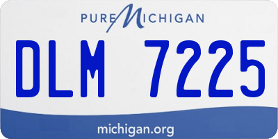 MI license plate DLM7225