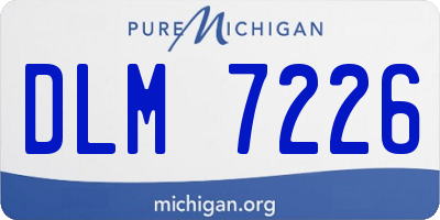 MI license plate DLM7226