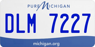 MI license plate DLM7227