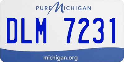 MI license plate DLM7231