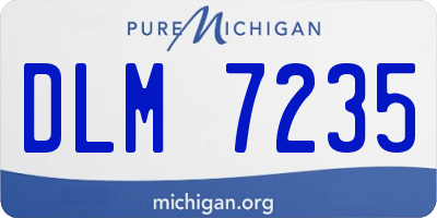 MI license plate DLM7235