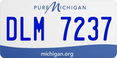 MI license plate DLM7237