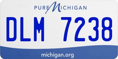 MI license plate DLM7238